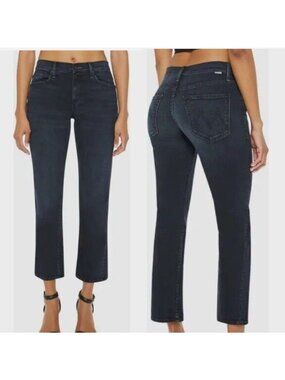 Mother The Mid Rise Rider Ankle Jeans in Night in Paris - Sz 28